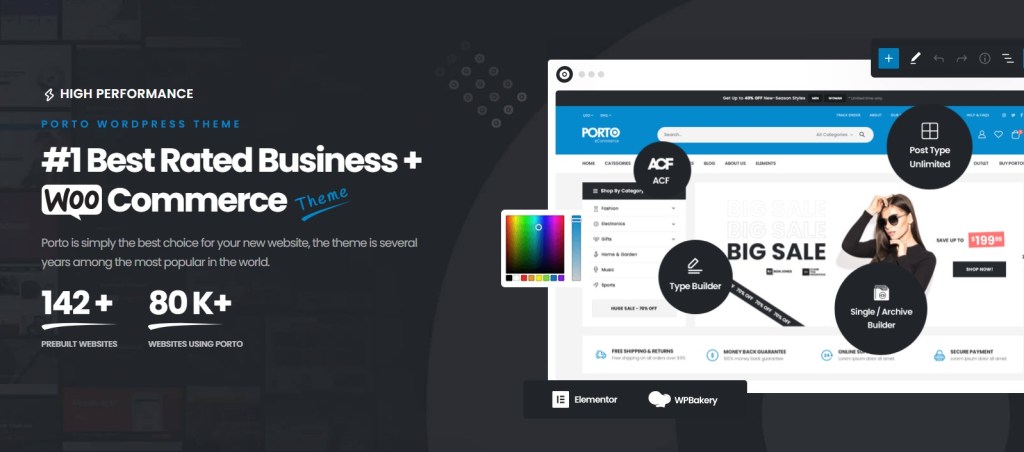 Porto Top-rated WooCommerce theme
